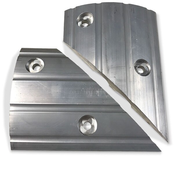 Durabund 150mm Aluminium Corner Piece | Permanent Floor Bending | Ecospill | Polyurethane Bunding | Workshop Bund | Brisbane Sydney Melbourne Perth Adelaide | DBA150-CNR